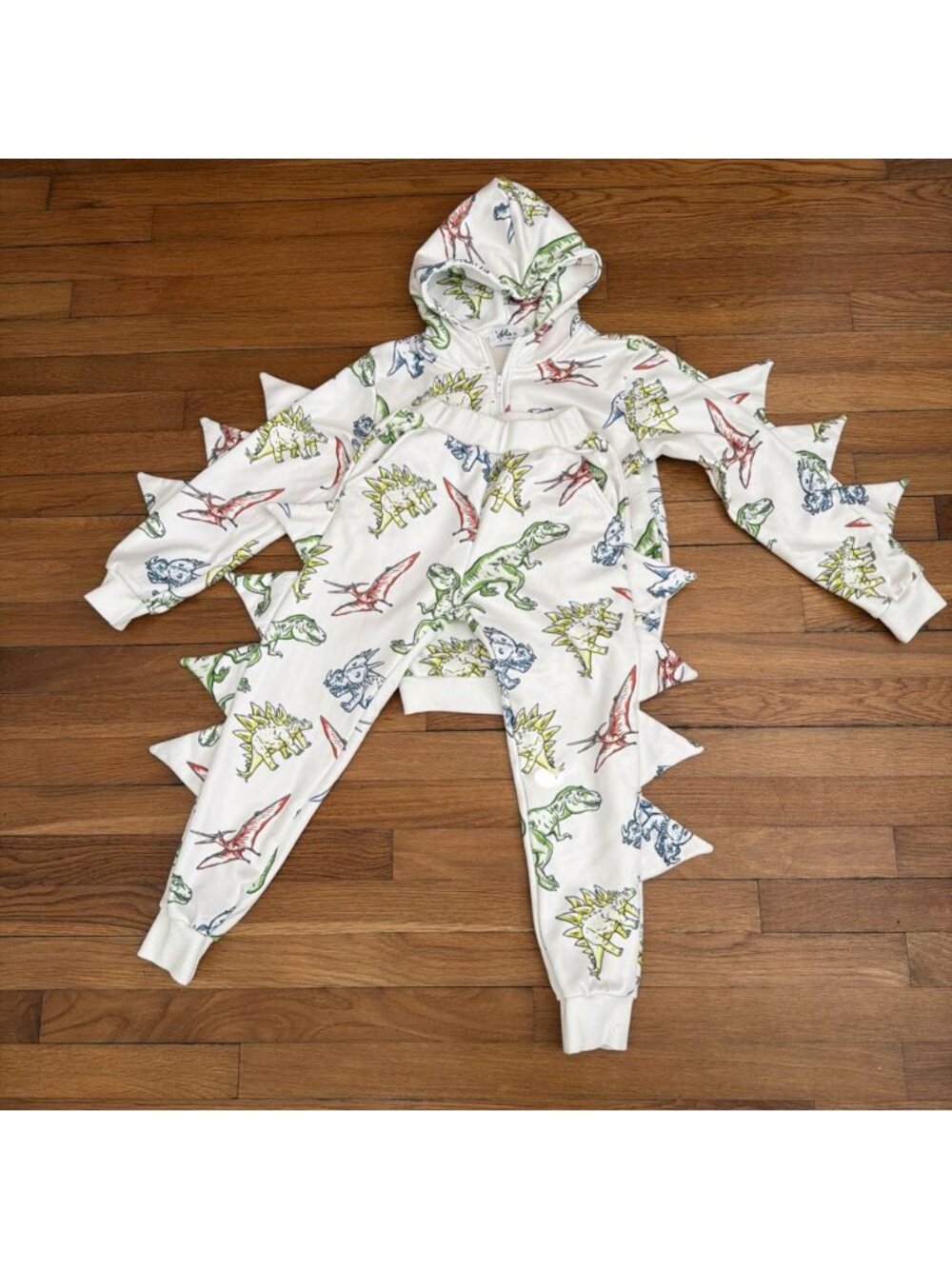 Lola the Boys Dinosaur Tracksuit Sweatsuit Boy's Cotton Blend Set Size 10 (O06)